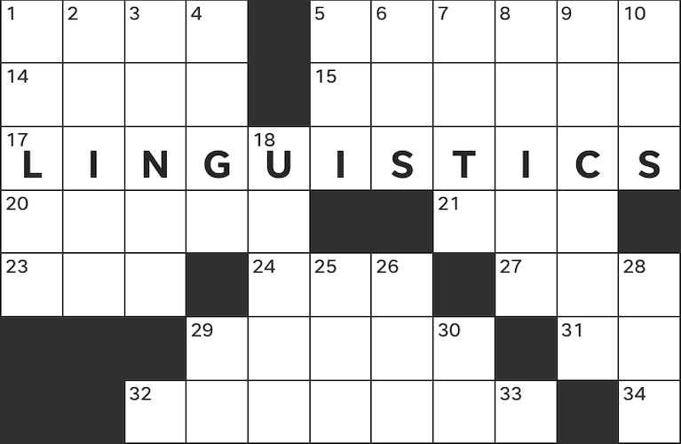 linguistics of crosswords